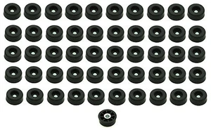 50 RUNDE GUMMIFUSS STOßSTOßST 1 H x 1 W - RADIOVERSTÄRKER / HERGESTELLT IN USA / KOSTENLOSER VERSAND - Bild 1 von 7