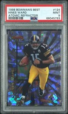 Hines Ward 1998 Bowmans Best Atomic Refractor Rookie RC 33/100 #124 PSA 9 Rare!