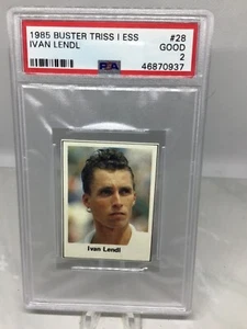 1985 Buster Triss I ESS #28 Ivan Lendl PSA 2 (Total Pop all grades 4) - Bild 1 von 2
