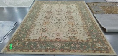 IVORY 8'-3" x 11'-0" Stained Rug, Reduced Price 1172776014 AT21F-9 - Image 1 of 4