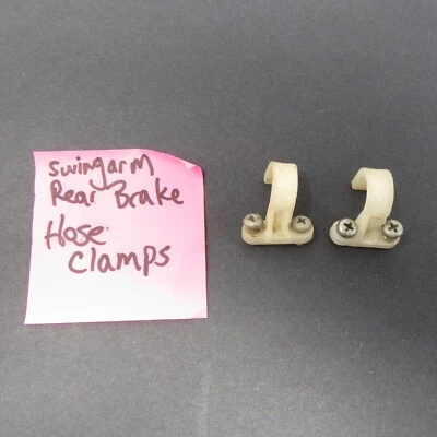2001 Yamaha Swingarm Real Brake Line Hose Clamps YZ426F WR426F Original vtg part - Изображение 1 из 4