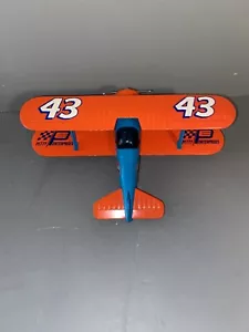 1934 STEARMAN BIPLANE RICHARD PETTY #43 BLUE & Red STP COIN BANK - Picture 1 of 6