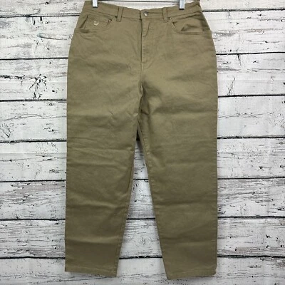 Pantalones caqui elásticos de pierna recta para mujer Gloria Vanderbilt [talla 16 cortos] nuevos con etiquetas Foto 1 de 4