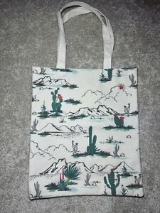 1pc Cactus Tote Bag, Casual Canvas Shoulder Bag, Shopping Bag-13 inch x 15 inch 
