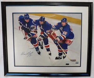 Wayne Gretzky NY Rangers Signed 16x20 Framed Photo Limited Ed UDA Authenticated - Picture 1 of 5