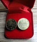 Coin Based Cufflinks-Germany-10 Euro Cent- Brandenburg Gate - Uniq Gift