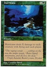 MTG magic cards 2x x2 Light Play, English Hurricane 5th Edition