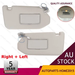 Right + Left Sun Visor With Light Fits For 13-18 Pathfinder 14-17 Infiniti QX60 - Picture 1 of 12