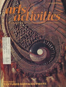 ARTS & ACTIVITIES Jan 1983 Weaving, Baskets, Block Printing, Felting, Education - Picture 1 of 4