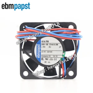 Ebmpapst 414FH Ventola di raffreddamento assiale DC 24V 0,9W 40*40*10mm 37mA cuscinetto a sfera a 2 fili - Foto 1 di 5