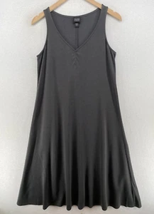 EILEEN FISHER Dress Small Tencel Wool Cashmere Jersey Long Tank Maxi Gray - Picture 1 of 11