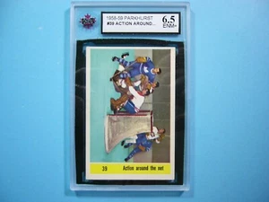 1958/59 PARKHURST NHL HOCKEY CARD #39 JACQUES PLANTE IA KSA 6.5 EX/NM+ PARKIE - Picture 1 of 4