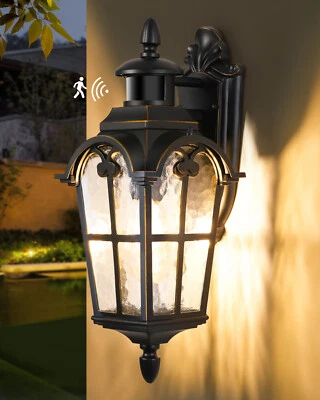DEWENWILS Outdoor Dusk to Dawn Wall Light Fixture Exterior Wall Sconce for Porch - Image 1 of 4