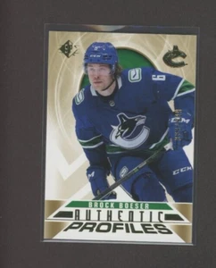 2020-21 SP Authentic Profiles Gold #AP6 Brock Boeser 339/999 - Imagen 1 de 1