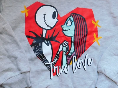 Sudadera Disney Niñas XL 14 16 Pesadilla Antes de Navidad Gris Jack & Sally Foto 1 de 4