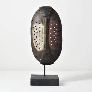 Metoko Wood Carved Mask Congo - Picture 1 of 8
