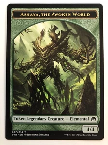 MTG Magic Origins Ashaya, the Awoken World Token 007/014 LP - Picture 1 of 2