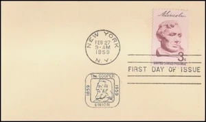 USA3 #1114 ADDR FIRST DAY CARD FDC Bust of Lincoln - Picture 1 of 1