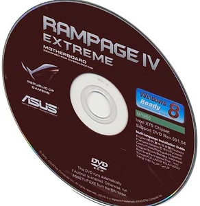 ASUS Rampage IV Extreme MOTHERBOARD DRIVERS M1950 WIN 10 DUEL LAYER DISK - Picture 1 of 1