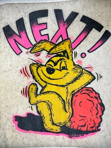 Vintage Roach T Shirt Iron On “Next!” 1960’s Heat Transfer Rat Fink Style - Picture 1 of 4