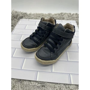 Sneakers alte Pediped Navy in pelle stringate scarpe casual bambini bambino taglia 12 - Foto 1 di 5