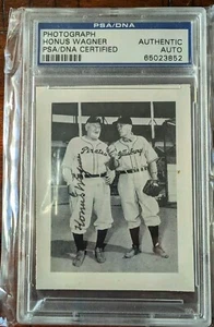 Honus Wagner Signed Photo PSA/DNA Authentic Auto - Picture 1 of 2