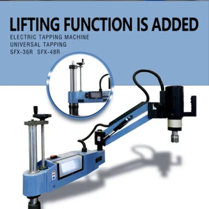 M6-M30 Electric Hand Tapping Arm Vertical Universal Tapping Machine ANSI Collets - Picture 1 of 9