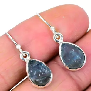 March Aquamarine Gemstone Sterling Silver New Dangle Engagement Earrings Jewelry - Picture 1 of 8