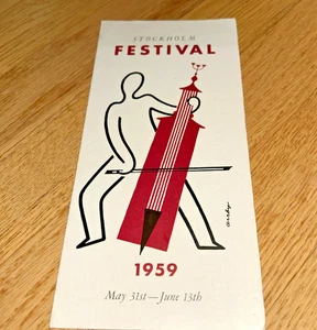 1959 STOCKHOLM FESTIVAL Brochure / Schedule - Picture 1 of 7