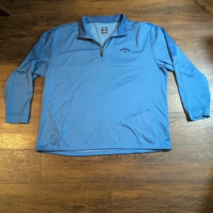 Callaway Weather Series 3XLT blau Viertelreißverschluss Golf Pullover Jacke Herren - Bild 1 von 15