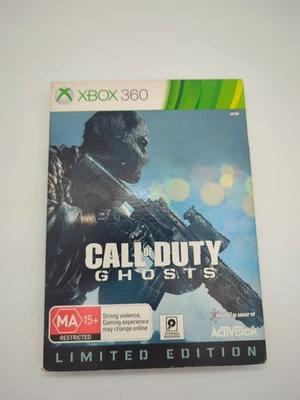 Call Of Duty Ghosts Steelbook Xbox 360 Game PAL 2 Discs COD Limited Edition Slip - Image 1 of 4