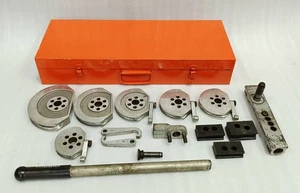 RIDGID 370 Tubing Bender Die Set 10mm 15mm 16mm 22mm w/ Arms Hooks Used - Picture 1 of 15