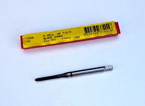T02: Dormer E324 M3 x 0.5mm 3mm straight flute Black Shark tap HsCo TiAIN coated - Picture 1 of 1