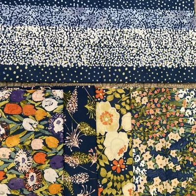 LOTE Dear Stella Design .5 yardas + 4 cuartos de grasa FQ flores de punto floral 100 % algodón Foto 1 de 4