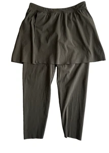 NWT Spanx Booty Boost Skirt Around 7/8 Leggings XL 50328R Dark Palm Green Pocket - Picture 1 of 22