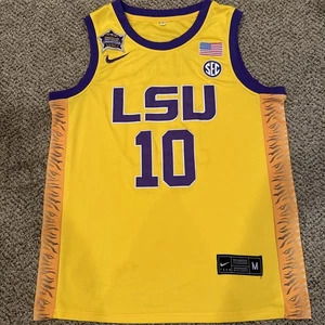 Angel Reese #10 Yellow LSU 2023 NCAA Final 4 Champ Replica Nike Jersey Size M - Picture 1 of 14