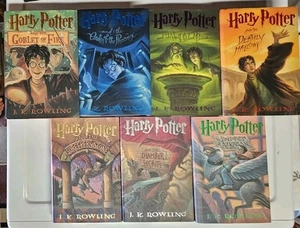 Harry Potter Complete Hardcover 1-7 Set 1st Edition 1st Print J.K. Rowling VG+ - Picture 1 of 19