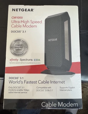 Netgear Ultra-High Speed Cable Modem CM1000 DOCSIS 3.1. 1Gbps  - Image 1 of 4