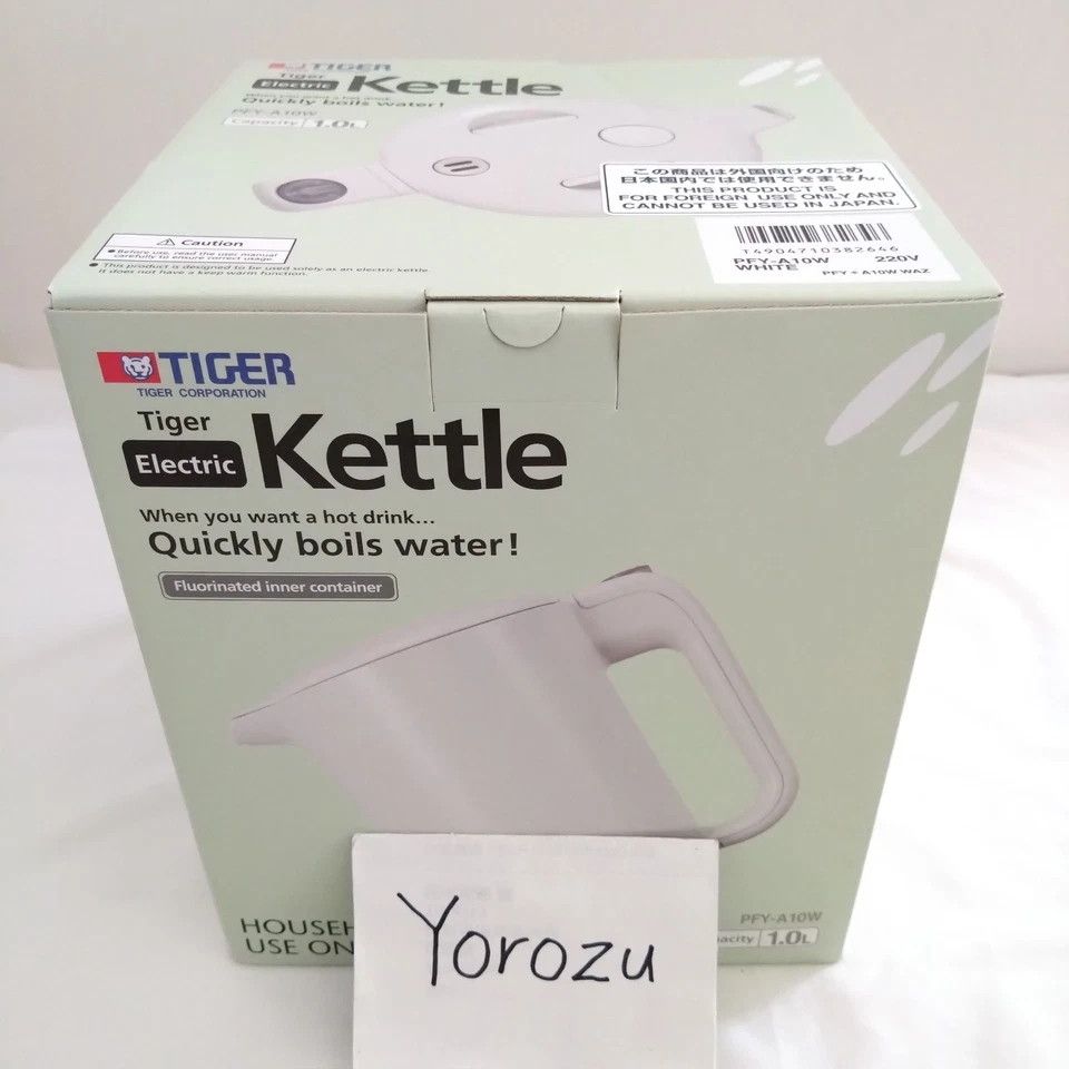 Tiger PFY-A10W-W Vacuum Flask Electric Kettle Capacity 1L White 220V