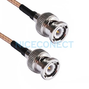 BNC Wtyczka na BNC Wtyczka Złącze antenowe Partia Pigtail Jumper RG316 Kabel koncentryczny - Zdjęcie 1 z 2