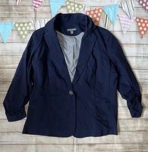 ROZ & ALI TG 1X BLAZER BLU NAVY MANICA LUNGA - Foto 1 di 3
