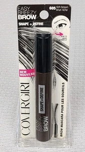 CoverGirl Easy Breezy Brow Shape & Define Brow Mascara, 605 Rich Brown Neu - Bild 1 von 4