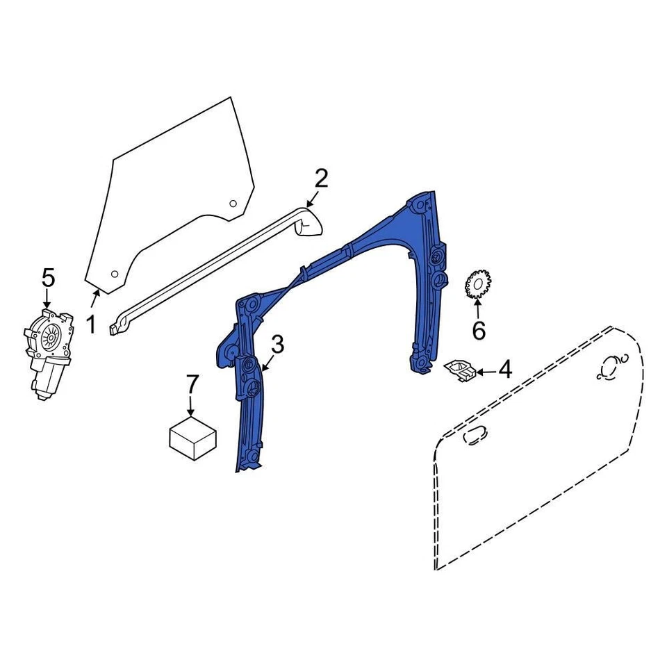 For Mini Cooper 2002-2005 Mini 51337039452 Front Right Window Regulator Foto 1 de 1