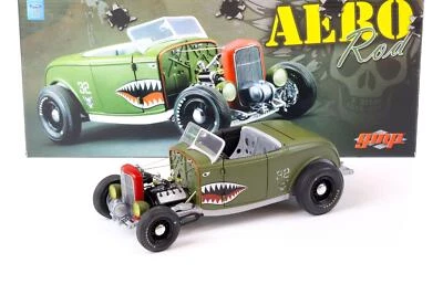 1:18 GMP 1932 Ford Deuce AERO ROD Roadster Hot Rod Verde Opaco G1805022 - Immagine 1 di 4