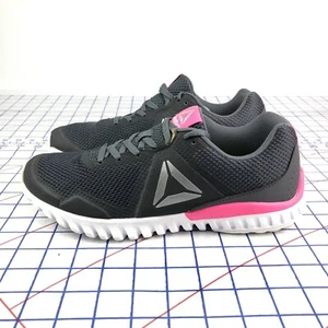Reebok Twistform Womens Running Sneaker Sz 8.5 Training Crossfit Shoes Gray/Pink - Picture 1 of 12