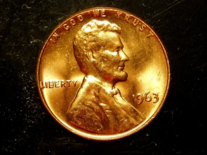 1963 UNC Lincoln Memorial Cent #18 - Bild 1 von 2