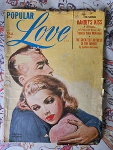 VINTAGE PULP POPULAR LOVE MAGAZINE YEAR 1952 VERY GOOD CONDITION RARE - Picture 1 of 2