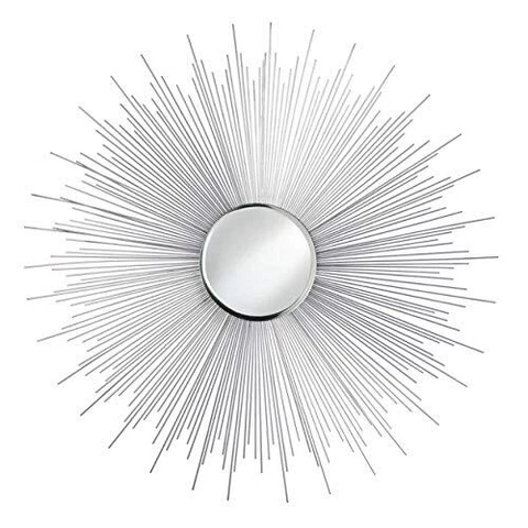 33-Inch Silver Sunburst Wall Mirror Cover