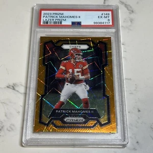 2023 Panini Prizm Patrick Mahomes No. 149 Orange Lazer PSA 6 Kansas City Chiefs - Picture 1 of 5