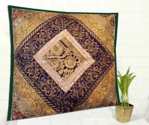 24" EXQUISITE HOME DECOR SQUN CUSHION FLOOR BED PILLOW COVER FESTIVE SEASON GIFT - Picture 1 of 8